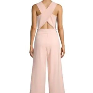 Rachel Roy Crossback Jumpsuit Pink Size Sm